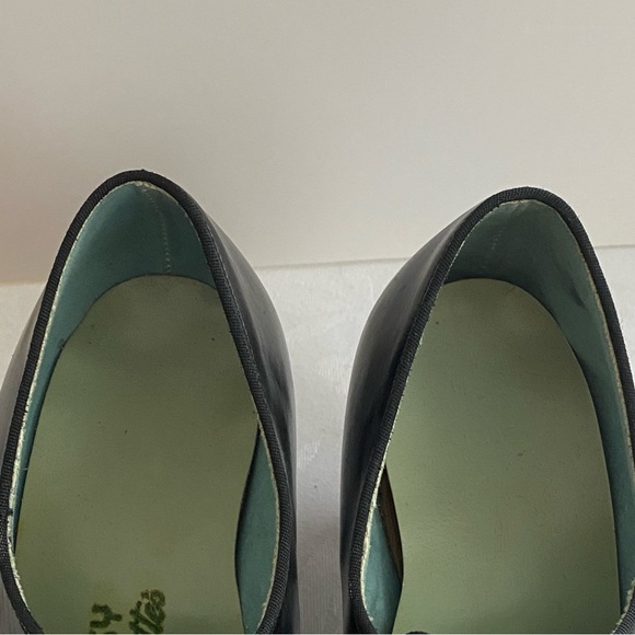 Vintage 1940s Black Leather Granny Shoe NOS Size 8 - Picture 13 of 17